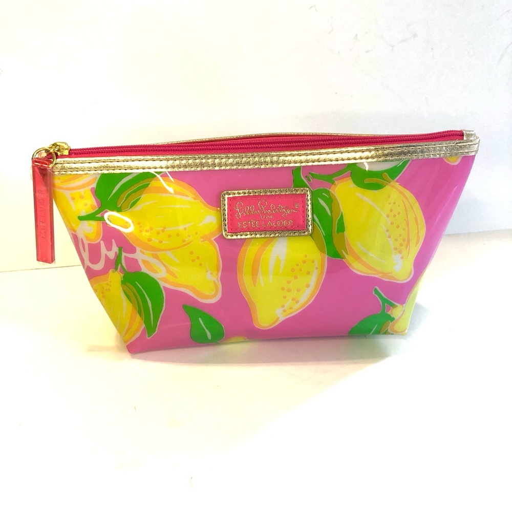 Lily Pulitzer Plastic Zipper Top Cosmetic Bag Like New